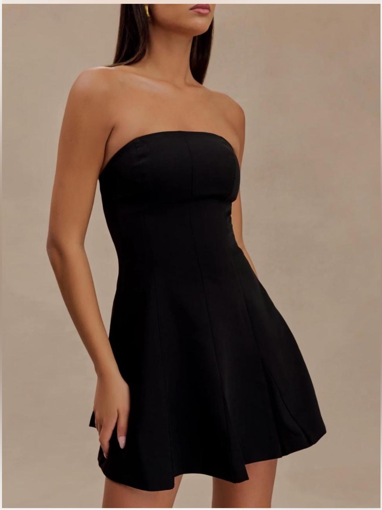 Nwt Meshki Indiana Strapless Suiting Mini Dress